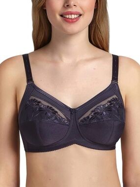 ANITA Safina Bra Size 34C Wirefree Blue Grey Color Comfort Support Bra 5449 NWT